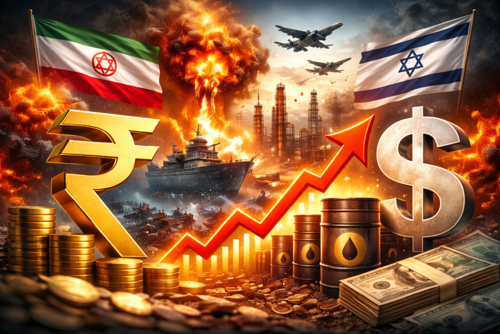 Middle East conflict impact on oil prices and Indian Rupee vs US Dollar currency movement